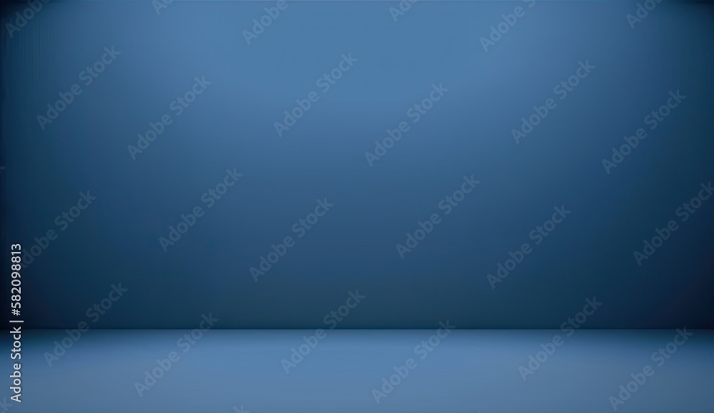 Blue grey background for product presentation. Empty studio backdrop wallpaper