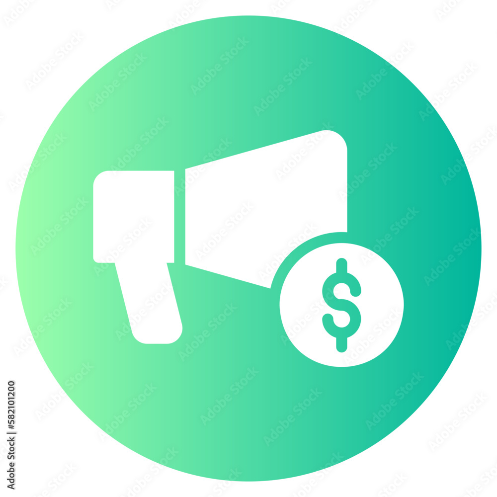 Fototapeta premium paid gradient icon