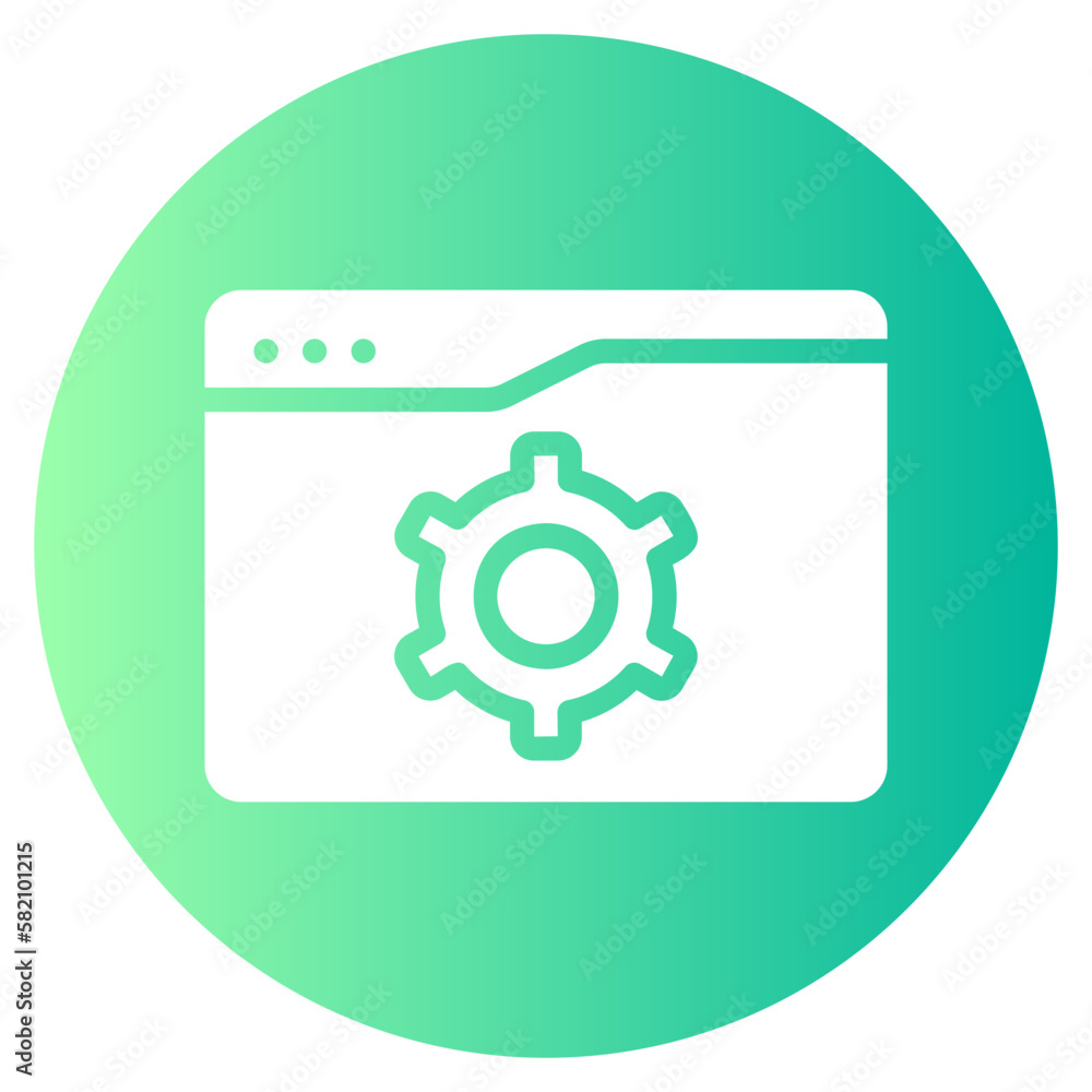 web optimization gradient icon web optimization gradient icon