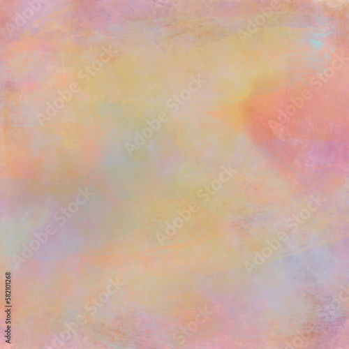 Illustrated colorful art banner for background and framing for decorative art for decoration, greeting cards, banners, paper art, stationary, party paper. Soft pastel colors with gradients,