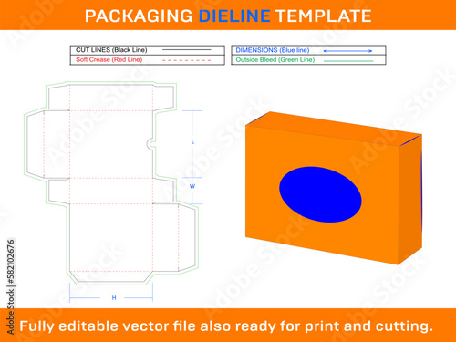 Soap Box, Dieline Template design