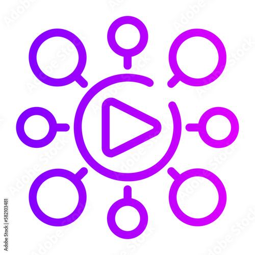 marketing gradient icon