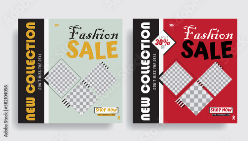 Fashion Sale social media post template for advertisements. new collection available sales post. minimal abstract Instagram social media story post banner template. ripped torn paper texture ads.