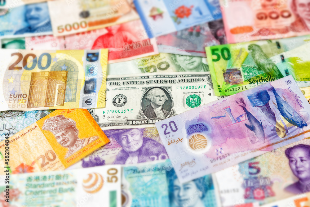 Money banknotes bill Euro Dollar currency background for travel pay paying finances Money banknotes bill Euro Dollar currency background for travel pay paying finances
