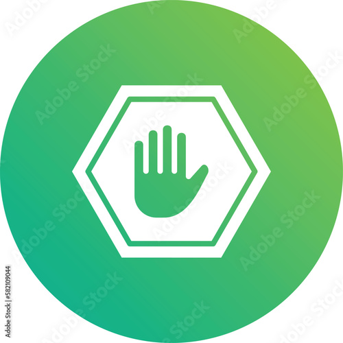 Ad Block Vector Icon Design Illustration