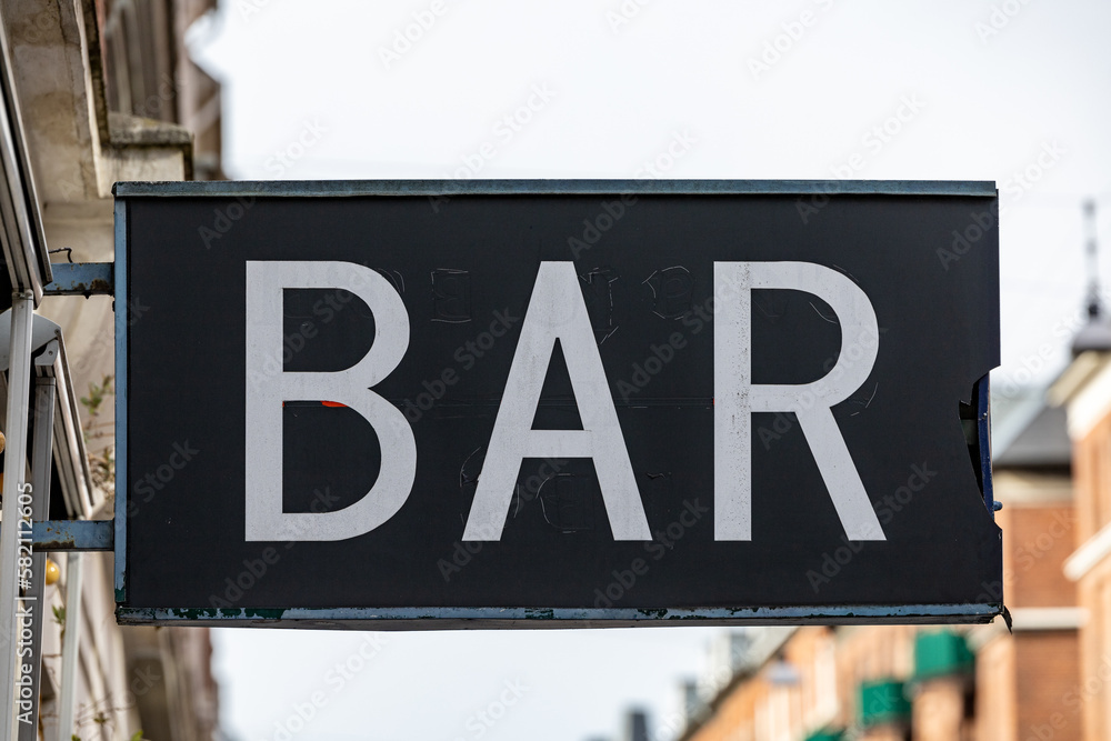 Copenhagen, Denmark A sign for a bar in the Norrebro district. Copenhagen, Denmark A sign for a bar in the Norrebro district.
