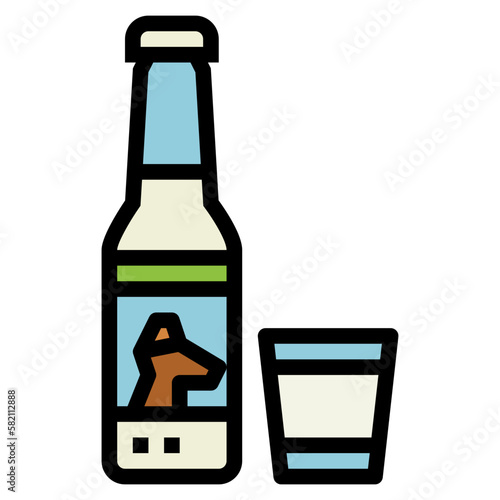 Kumis filled outline icon style