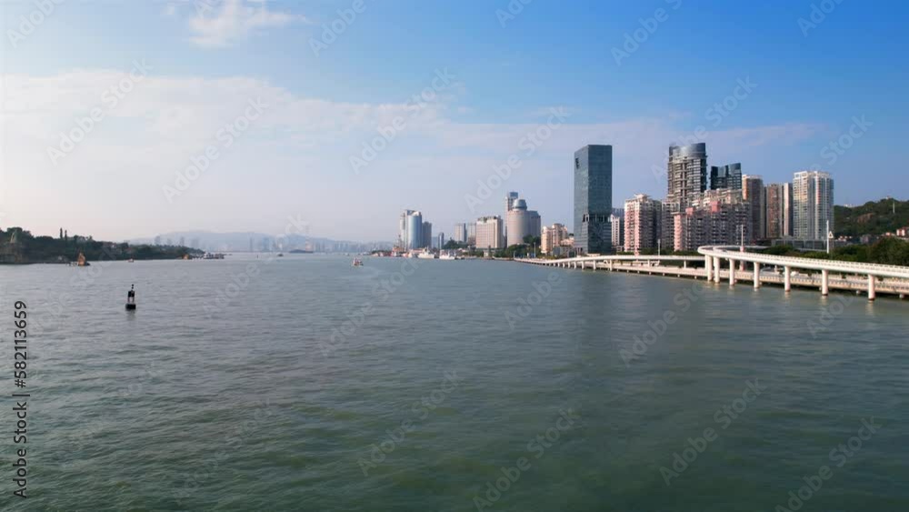 Urban environment of the quay on the southwest coast of Xiamen, Fujian Province, China Urban environment of the quay on the southwest coast of Xiamen, Fujian Province, China