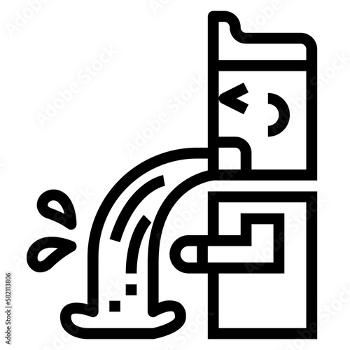 vomit line icon style