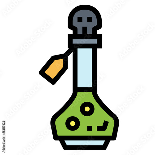 elixir filled outline icon style