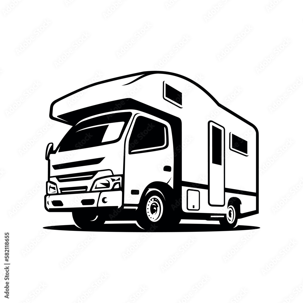 recreational vehicle illustration vector