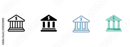 Simple vector icon on a theme bank
