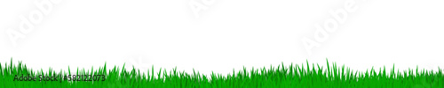 Big transparent png frame of green grass at the bottom. Border for gardening, nature, soccer. White space for your content. Background, backdrop illustration for easter or spring banners or greetings