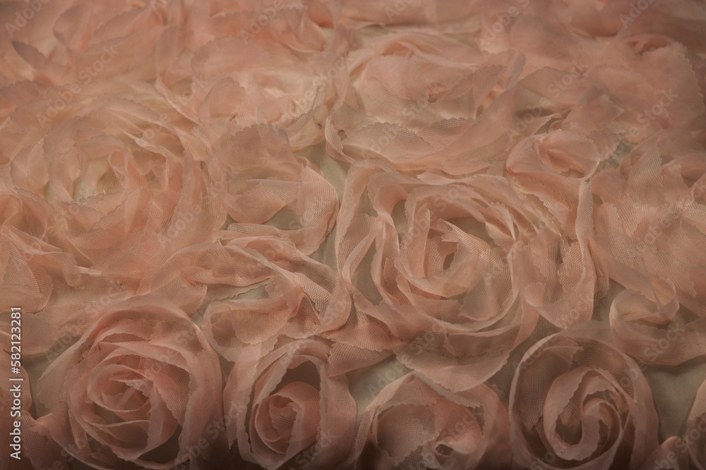 Fototapeta premium delicate pink roses as a background romance and love postcard abstraction flowers handmade