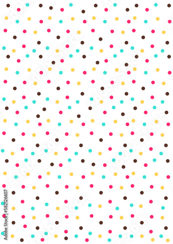 Colorful polka dot background.Eps 10 vector.