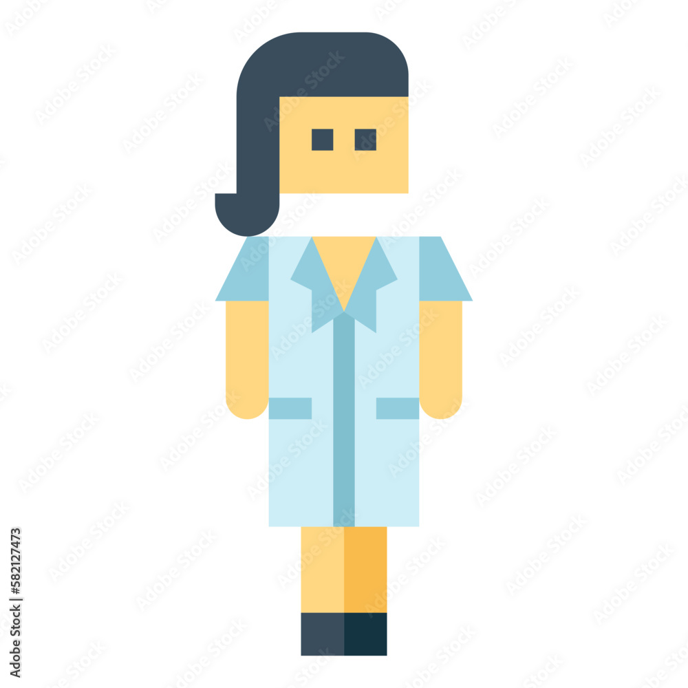 Obraz premium nurse flat icon style