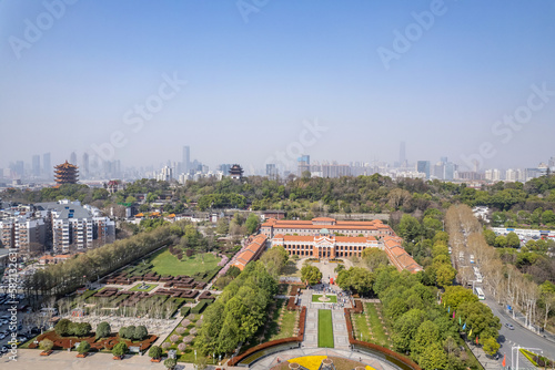 Aerial Scenery of Wuhan City, Hubei Province, China