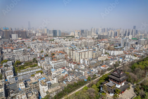 Urban residential real estate construction in Wuhan, Hubei Province, China