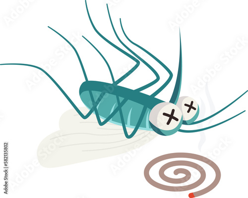 Dead mosquito character