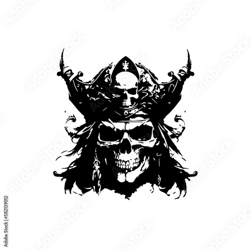 skull pirate vector svg
