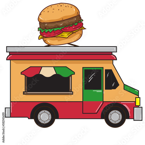 Food Truck Illustration