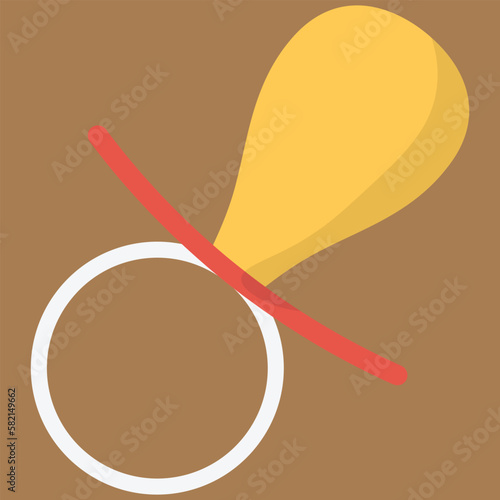 Baby pacifier vector isolated icon. newborn dummy emoji illustration. Pacifier vector isolated emoticon
