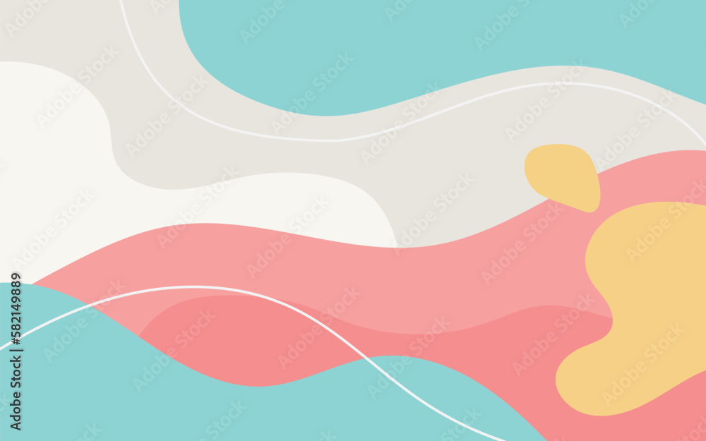 Abstract modern background with colored shapes and line art. Trendy fashion template with geometric elements. Hand drawn textures vector background suitable for social media, mobile app, advertising. Abstract modern background with colored shapes and line art. Trendy fashion template with geometric elements. Hand drawn textures vector background suitable for social media, mobile app, advertising.