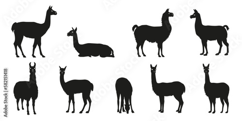 lama silhouettes