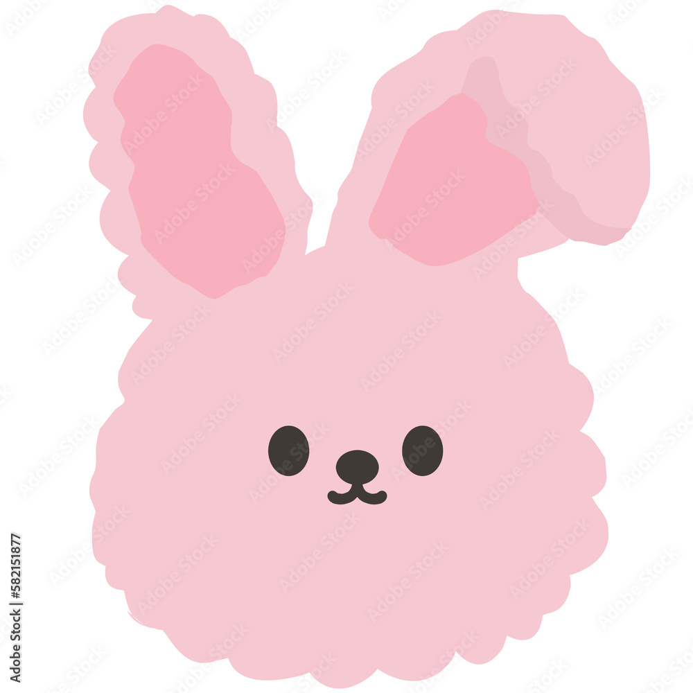 cute little bunny pink white background cute little bunny pink white background
