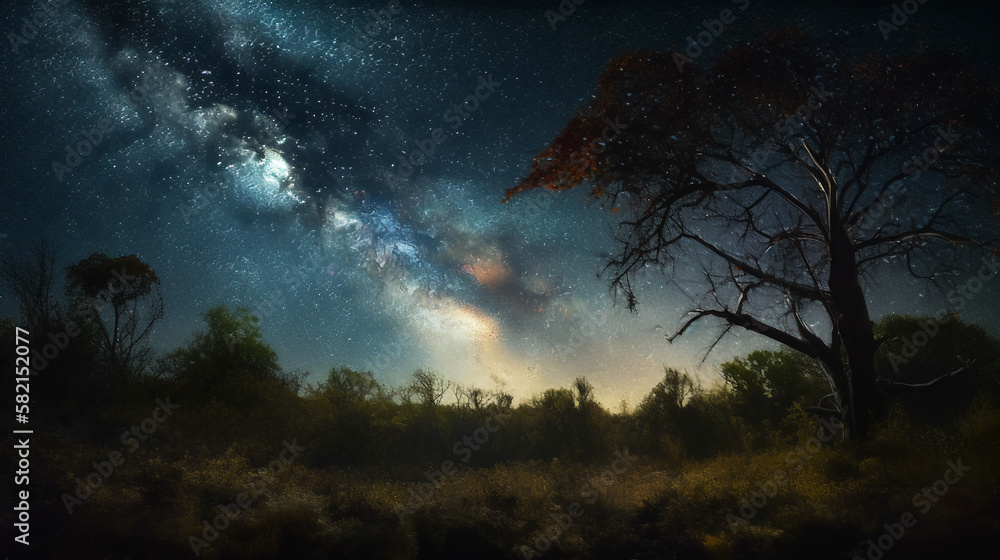Night sky with stars Night sky with stars