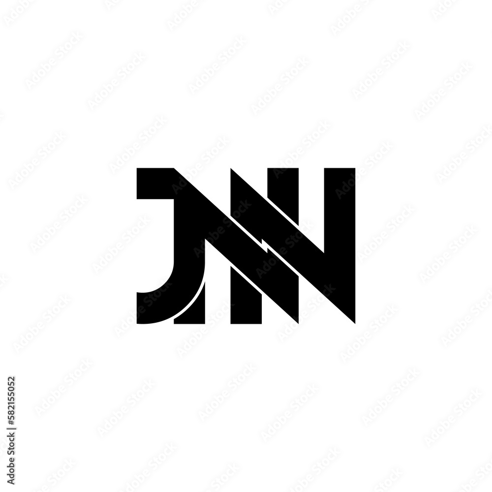 jnn lettering initial monogram logo design jnn lettering initial monogram logo design