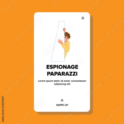 espionage paparazzi vector