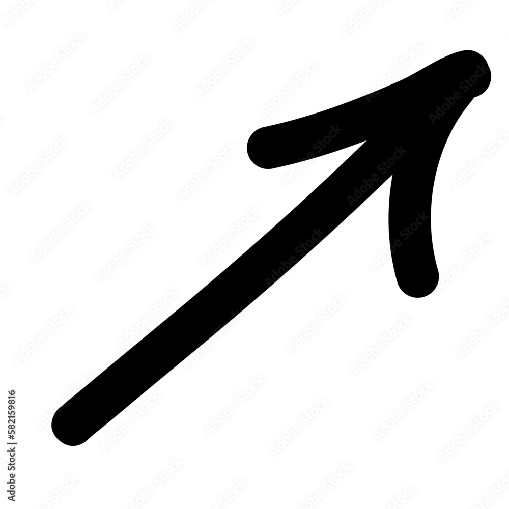 Hand drawn arrow mark cursor illustration Hand drawn arrow mark cursor illustration