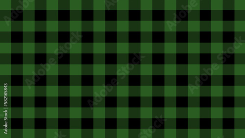 Green plaid pattern in the black background