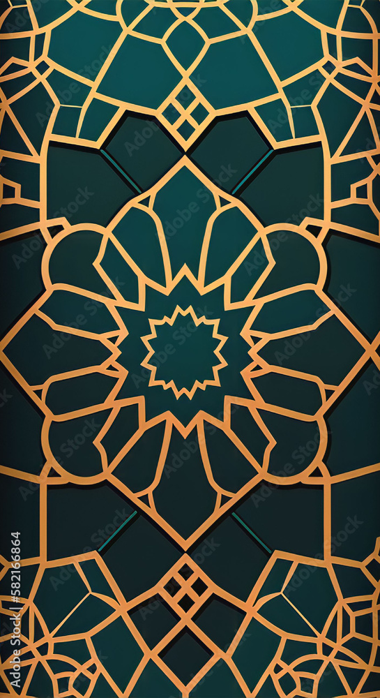 Islamic Pattern: Geometric Designs with Intricate Details, Ai Generated Islamic Pattern: Geometric Designs with Intricate Details, Ai Generated