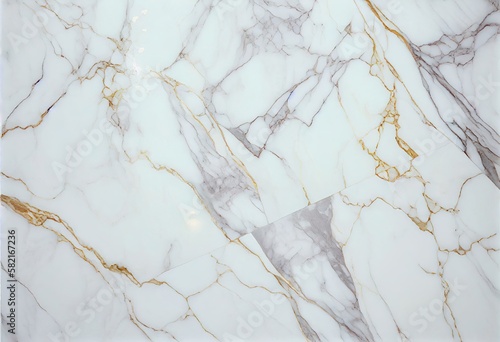 White and gold background with marble stoune texture