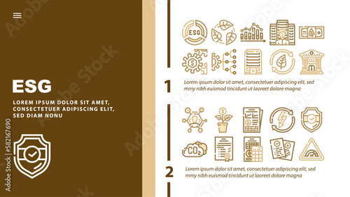 environmental social governance landing header vector