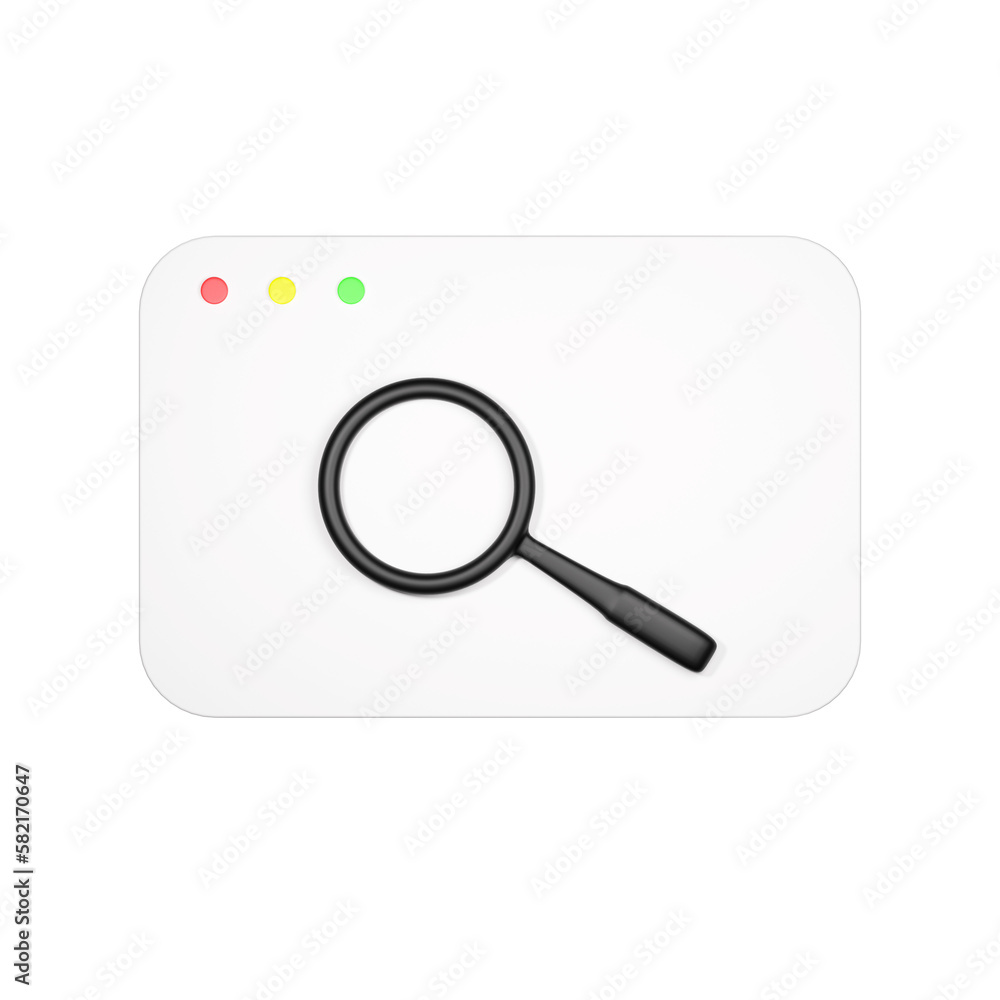 3d search magnifying glass icon 3d search magnifying glass icon