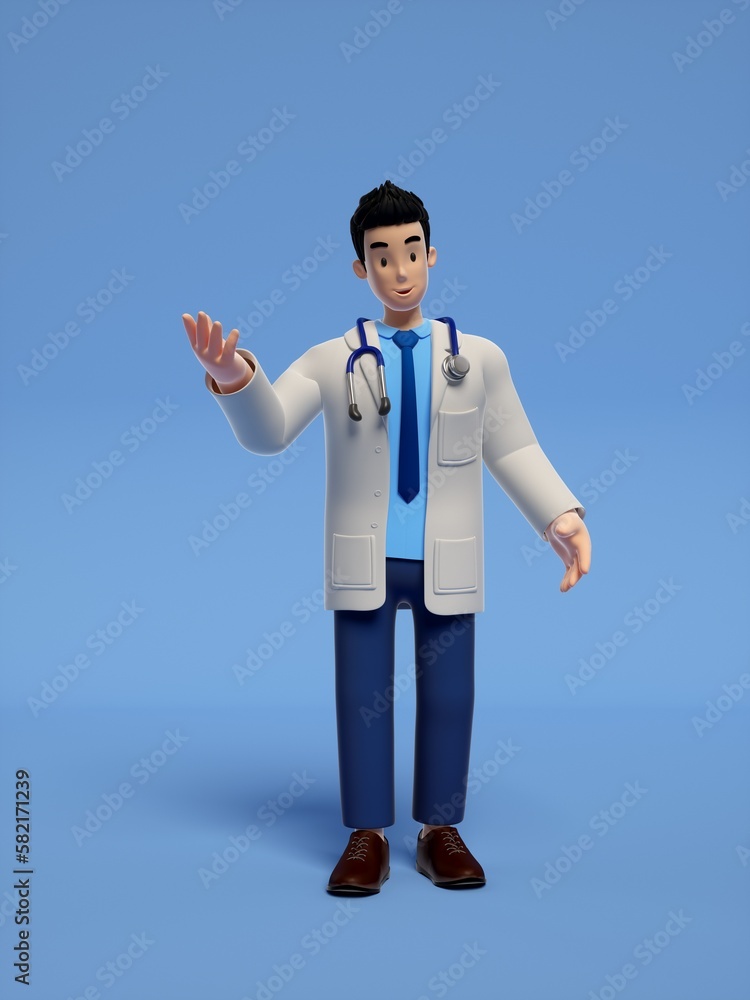 doctor 3d cartoon doctor 3d cartoon