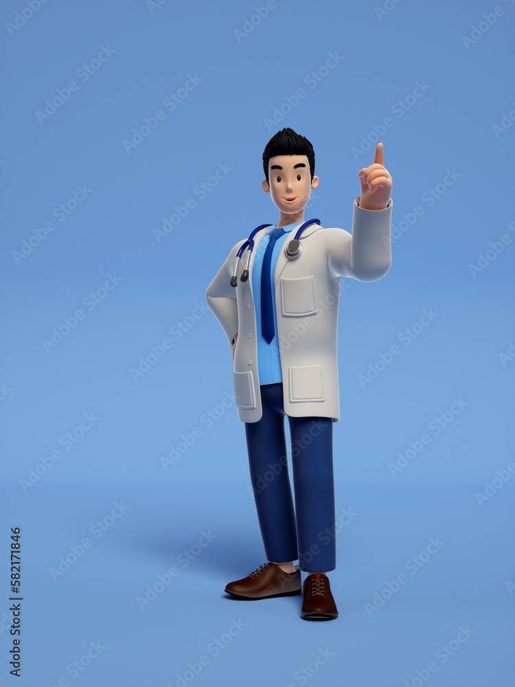 doctor 3d cartoon doctor 3d cartoon