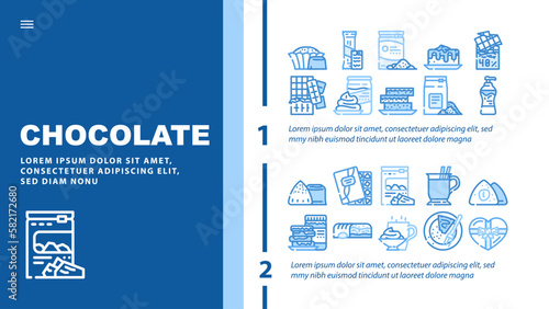 chocolate candy food dessert landing header vector