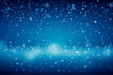 Christmas blue background with snow. flat texture. - Decoration, festive, celebration, traditional, modern, 