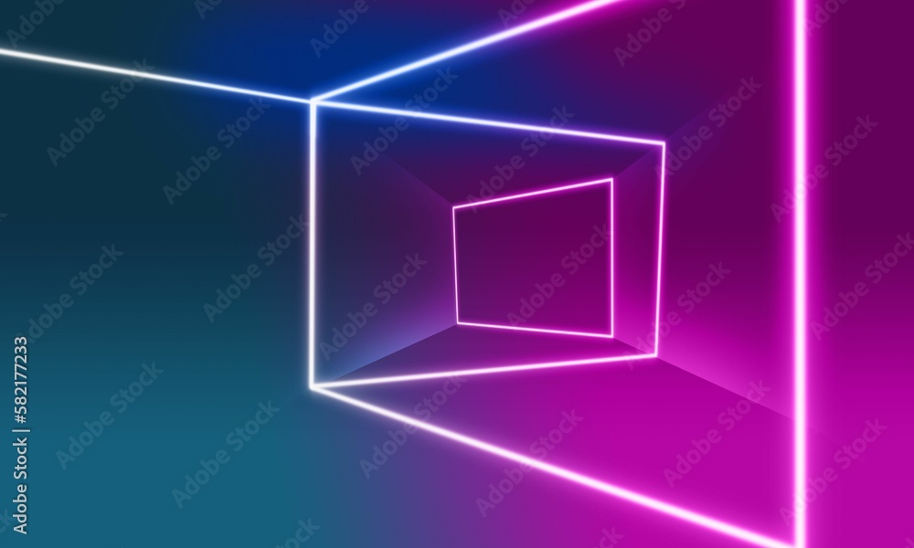 Ultraviolet abstract lights lines with blue and pink gradients. Modern neon light background. Ultraviolet abstract lights lines with blue and pink gradients. Modern neon light background.