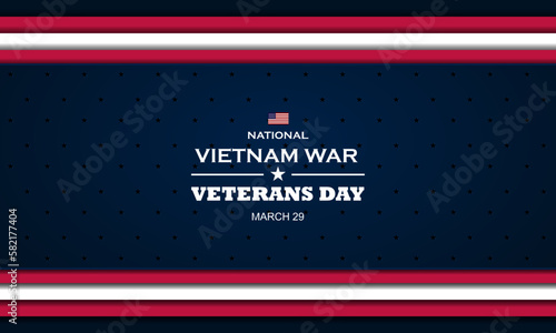 Vietnam War Veterans Day background design