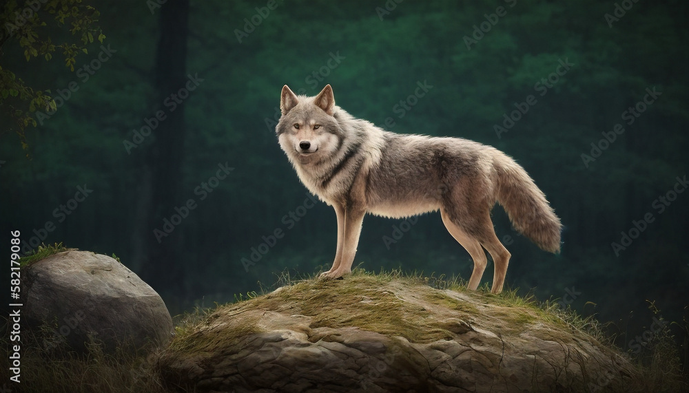 Obraz premium wolf in the woods