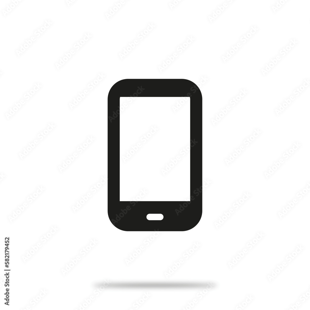 Vector flat icon. Phone is a simple black figure. Minimalist style. Suitable for your design on social media and more. Vector flat icon. Phone is a simple black figure. Minimalist style. Suitable for your design on social media and more.