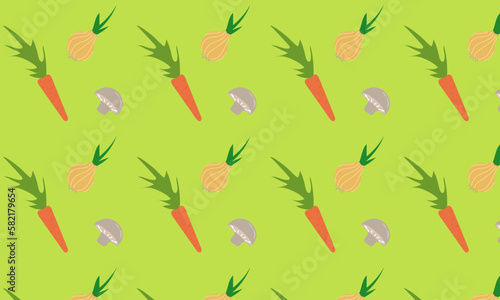 seamless pattern of vegetables