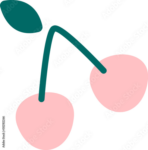 Abstract element of cherry