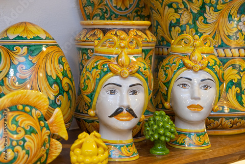 Ceramiche fatte a mano a Caltagirone in sicilia