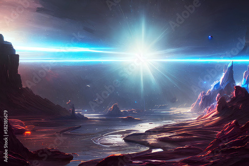 Landscape of an alien plane...